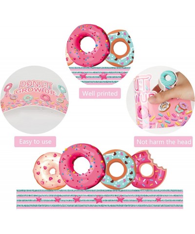 24 Pcs Donut Party Favor Hats Donut Paper Party Crown Headbands for Girls Donut Theme Decorations Favor Supplies 6 styles $17...