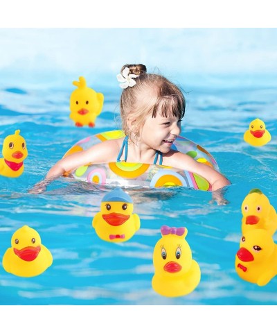 Bath Duck Toys 12 PCS Yellow Rubber Ducks Squeak & Float Ducky Baby Shower Pool Toy for Toddlers Kids Boys Girls $13.61 Batht...