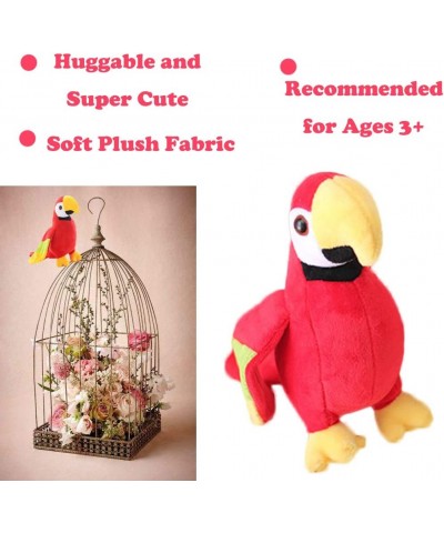 9.8" Parrot Plush Stuffed Animal Bird Soft Cute Realistic Red Parrot Toy for Kids $22.76 Stuffed Animals & Teddy Bears