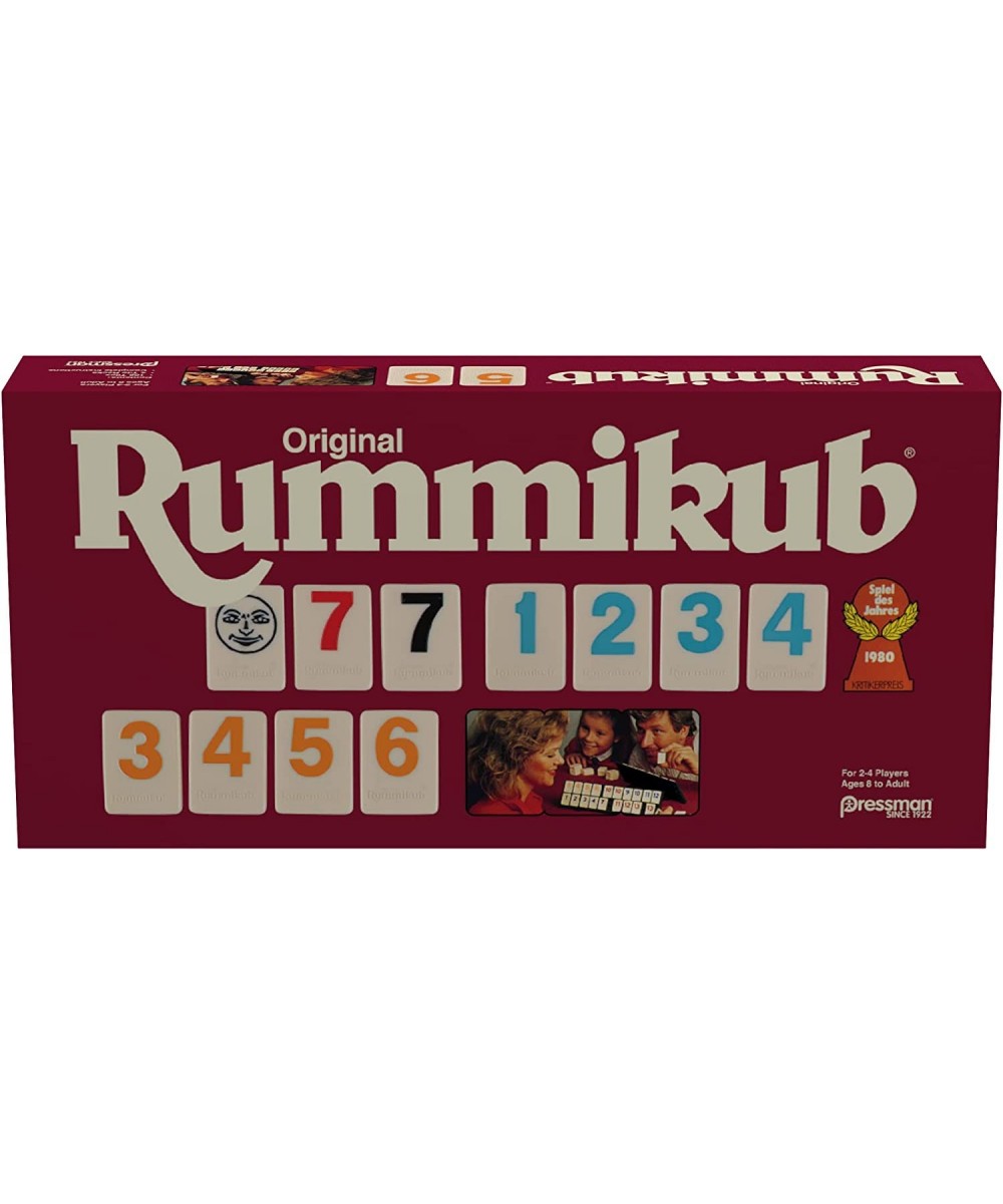 Original Retro Style Large Numbers Rummikub - Includes Tiles with Bright Over-Sized Inset Numbers for Easy Viewing Multi Colo...