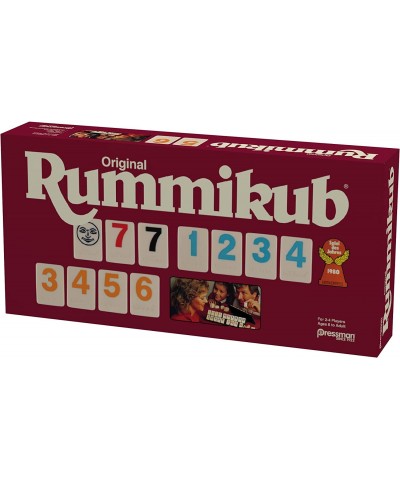 Original Retro Style Large Numbers Rummikub - Includes Tiles with Bright Over-Sized Inset Numbers for Easy Viewing Multi Colo...