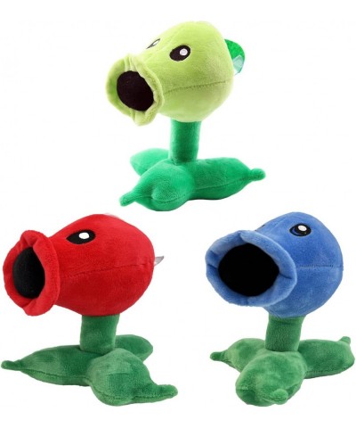 3Pcs Plants vs Zombies Plush Toys Peashooter Snow Pea & Fire Pea Soft Figure Doll Plants vs Zombies Toys PVZ Plush Plants 1 2...