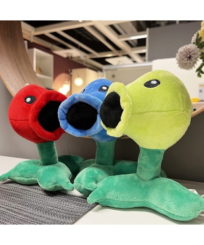 3Pcs Plants vs Zombies Plush Toys Peashooter Snow Pea & Fire Pea Soft Figure Doll Plants vs Zombies Toys PVZ Plush Plants 1 2...