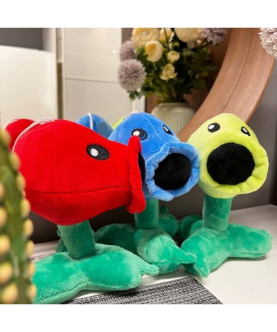 3Pcs Plants vs Zombies Plush Toys Peashooter Snow Pea & Fire Pea Soft Figure Doll Plants vs Zombies Toys PVZ Plush Plants 1 2...