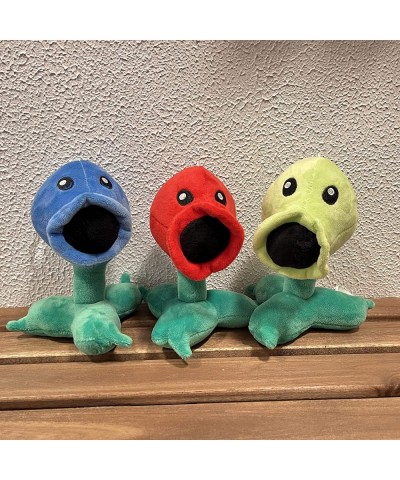 3Pcs Plants vs Zombies Plush Toys Peashooter Snow Pea & Fire Pea Soft Figure Doll Plants vs Zombies Toys PVZ Plush Plants 1 2...