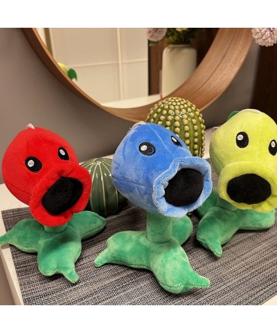 3Pcs Plants vs Zombies Plush Toys Peashooter Snow Pea & Fire Pea Soft Figure Doll Plants vs Zombies Toys PVZ Plush Plants 1 2...