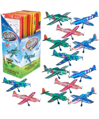 Super Foam Gliders for Kids Bulk Set of 24 Lightweight Planes with Various Designs Individually Packed Flying Airplanes Fun B...