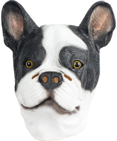 Boston Terrier Dog Mask Animal Latex Full Head Mask Fancy Dress for Halloween Carnival Costume Party $29.48 Kids' Dress-Up Ac...