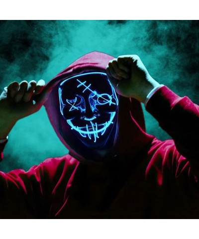 Halloween Mask Purifying Lighting LED Lights Glow Tricky Scary Mask Adjustable 3 Lighting Modes Boys & Girls Cosplay Party. $...