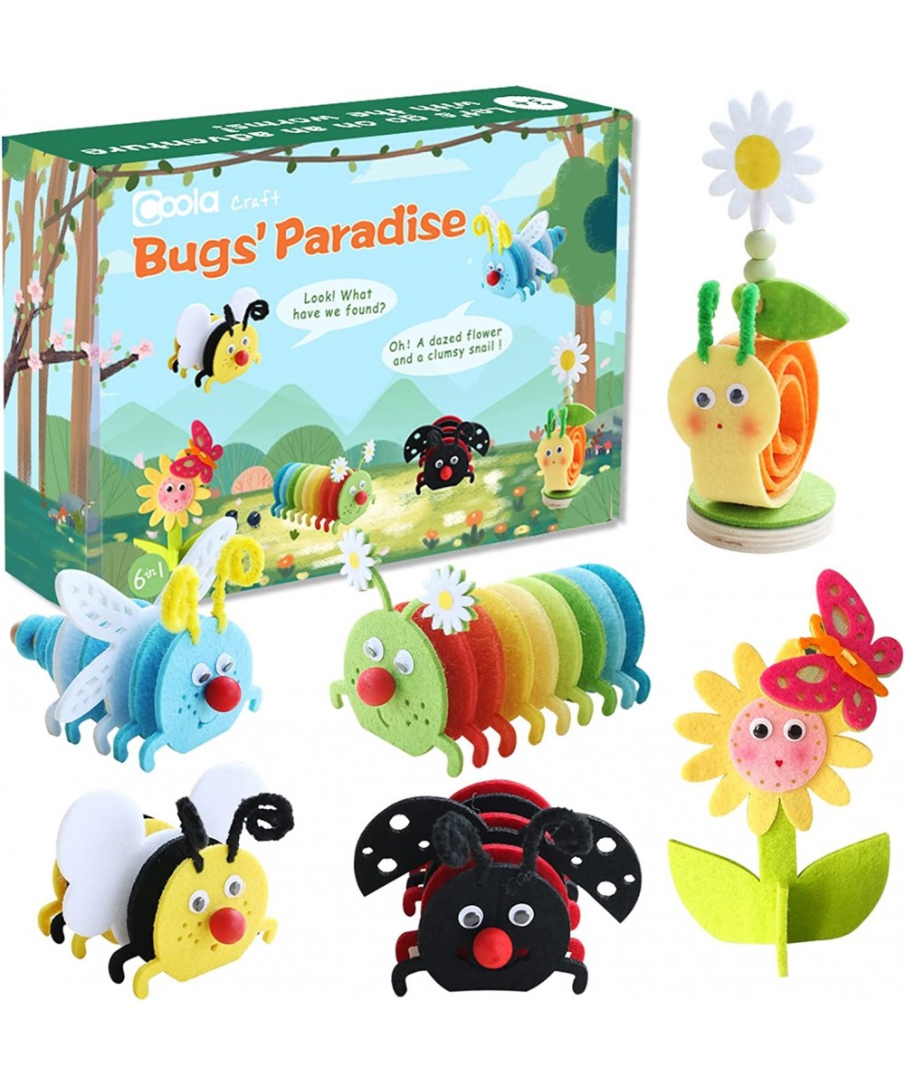 Craft Kit for Kids - Art and Craft DIY Early Educational Toys Suitable for Girls & Boys Pack 6 Include Bee Ladybug Dragonfly ...