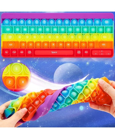 Simple Planet Digits Space Solar System Pop Keyboard Fidget Popper Toys Pack Push Bubble Pop with Numbers and Letters Sensory...