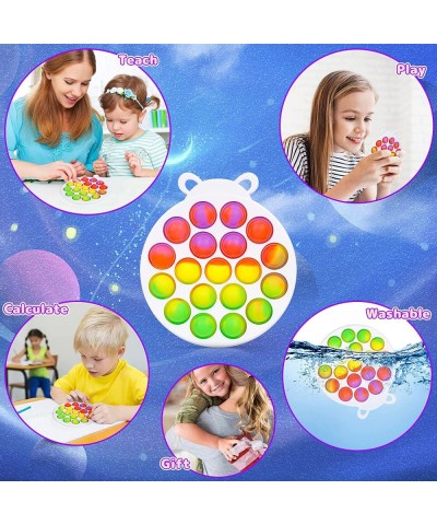 Simple Planet Digits Space Solar System Pop Keyboard Fidget Popper Toys Pack Push Bubble Pop with Numbers and Letters Sensory...