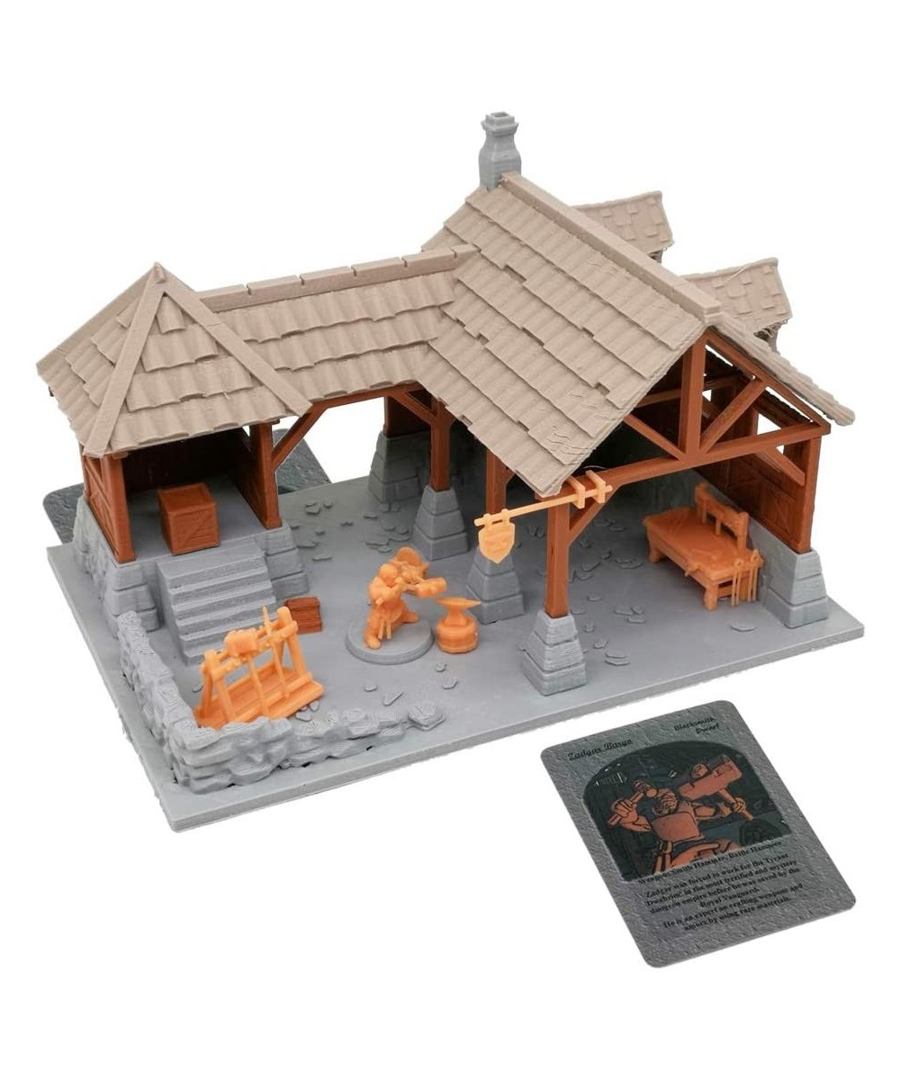 Outland Tactics War Games Miniatures Dwarf Blacksmith Shop & Figure Set 28mm $64.49 Game Accessories