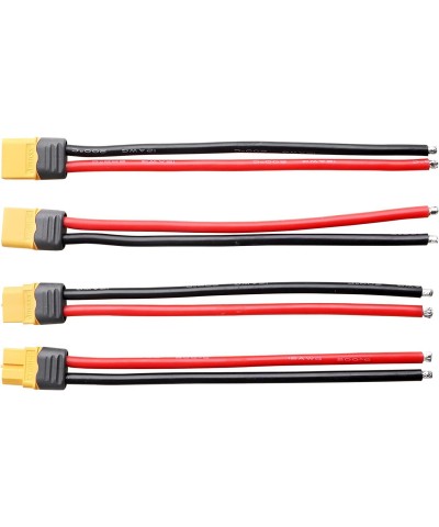 XT60H Connector Male & Famale Extension Cable 12AWG Gauge Silicone Wire w/Battery Straps for RC Lipo Batteries Cars FPV Drone...