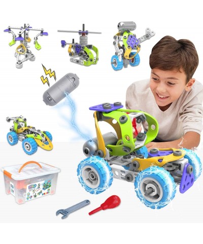 STEM Building Toys 5 in 1 Motorized Educational Construction Building Blocks Toys for 6 7 8 9 + Year Old Boys & Girls | Creat...