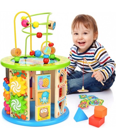 Activity Cube 10 in 1 Bead Maze Multipurpose Educational Toy Wood Shape Color Sorter for Boys Girls $43.76 Early Development ...