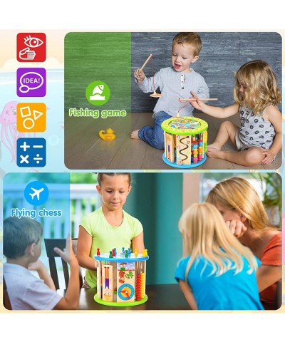 Activity Cube 10 in 1 Bead Maze Multipurpose Educational Toy Wood Shape Color Sorter for Boys Girls $43.76 Early Development ...