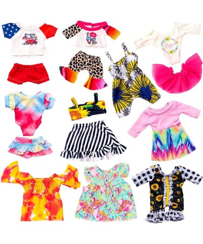 10 Sets Baby Doll Clothes for 12 Inch Baby Girl Alive Dolls - Included Dresses T-Shirts Pants Jumpsuits and Underwear $38.78 ...