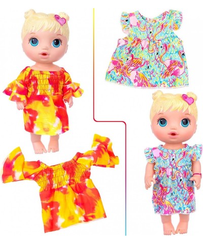 10 Sets Baby Doll Clothes for 12 Inch Baby Girl Alive Dolls - Included Dresses T-Shirts Pants Jumpsuits and Underwear $38.78 ...