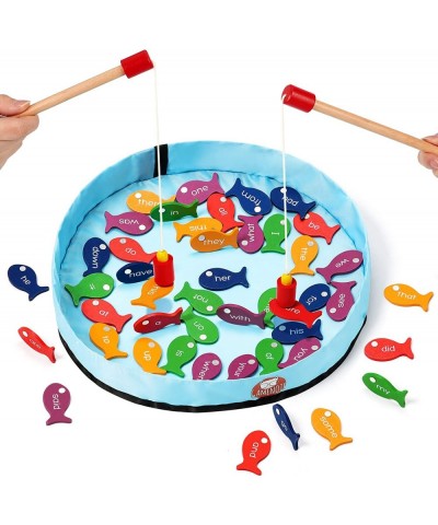 Sight Words Kids Educational Flash Cards and Wooden Magnetic Fishing Game $63.76 Educational Flash Cards