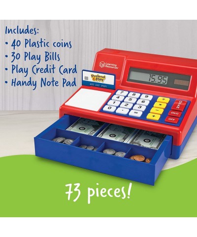 Pretend & Play Calculator Cash Register - 73 Pieces Ages 3+ Play Cash Register for Kids Play Money for Kids Preschool Learnin...