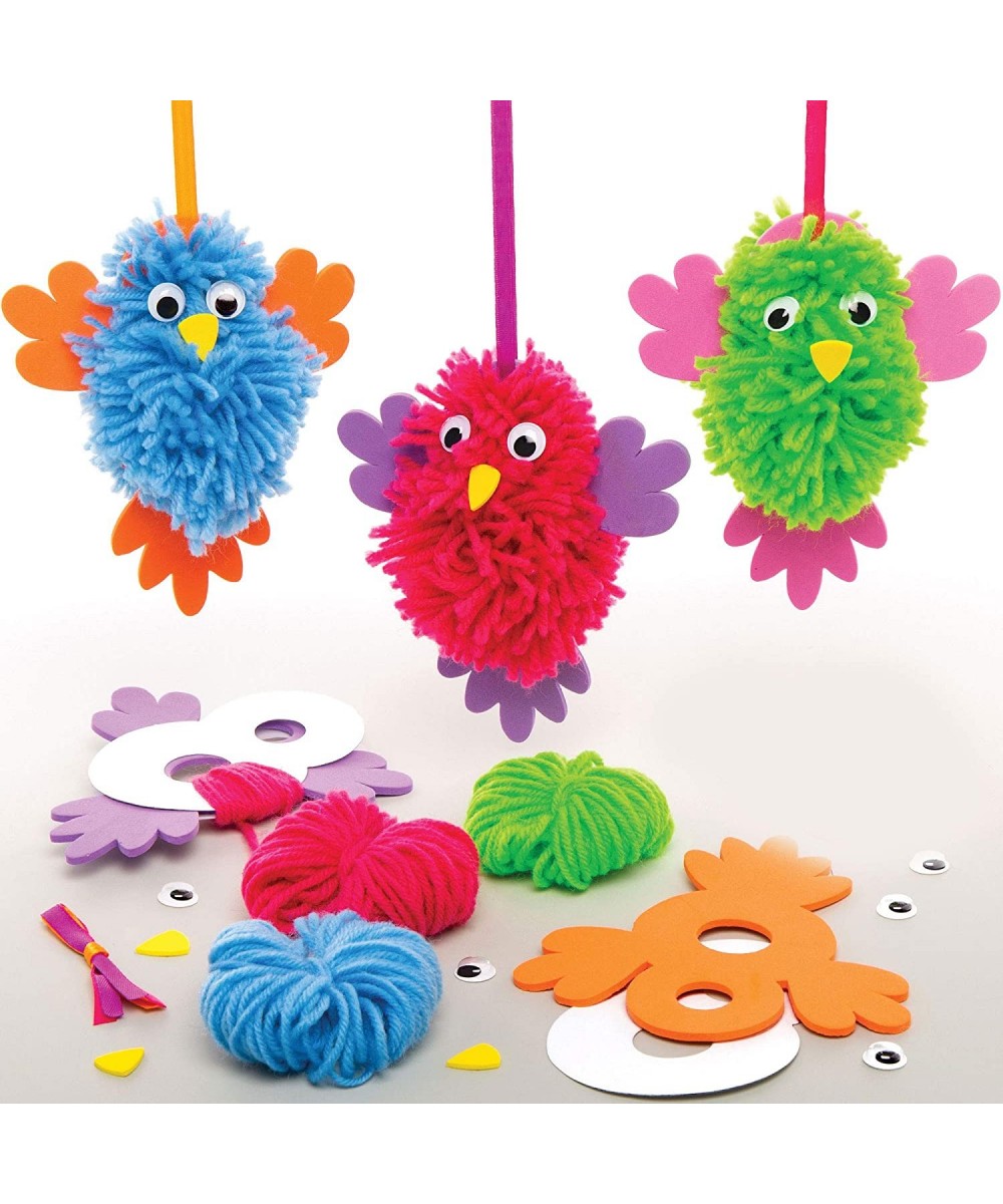 AT563 Bird Pom Pom Kits - Pack of 3 Creative Art and Craft Supplies for Kids to Make Decorate and Display Assorted $18.77 Cra...