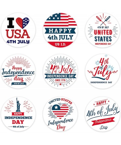 360 PCS 4 of July Stickers 4th of July Patriotic Round Stickers for Kids Fourth of July Stickers for Candy Goodie Envelope Pa...