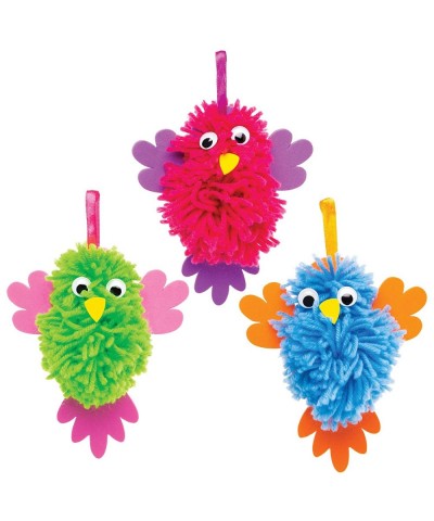 AT563 Bird Pom Pom Kits - Pack of 3 Creative Art and Craft Supplies for Kids to Make Decorate and Display Assorted $18.77 Cra...