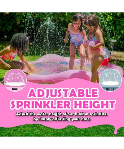 Mia Outdoor Splash Pad for Kids (70 Inch) — Inflatable Sprinkler Mat with Wading Pool — Fun Toy for Backyard Summer Play — In...