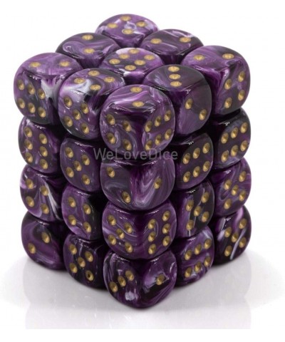 DND Dice Set-D&D Dice-12mm Vortex Purple and Gold Plastic Polyhedral Dice Set-Dungeons and Dragons Dice Includes 36 Dice – D6...