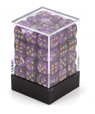 DND Dice Set-D&D Dice-12mm Vortex Purple and Gold Plastic Polyhedral Dice Set-Dungeons and Dragons Dice Includes 36 Dice – D6...