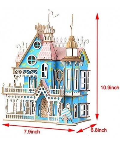 Wooden Dream Dollhouse DIY Kits 3D Puzeele for Christmas Party Halloween House (Color Dream House) $26.28 Dollhouses