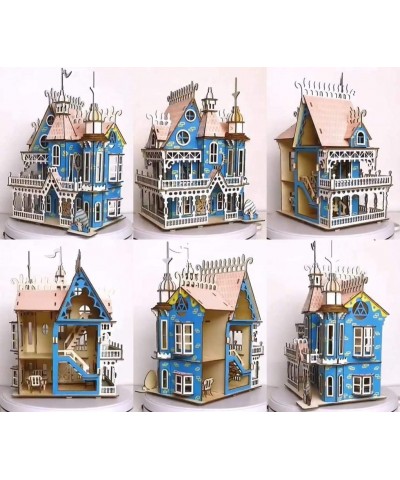 Wooden Dream Dollhouse DIY Kits 3D Puzeele for Christmas Party Halloween House (Color Dream House) $26.28 Dollhouses