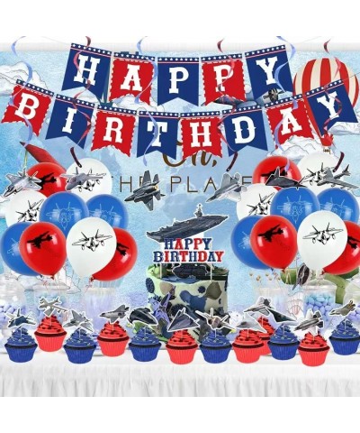 Fighter Jet Party Supplies Aircraft Birthday Party Decorations Air Force Birthday Party Decorations Include Airplane Birthday...