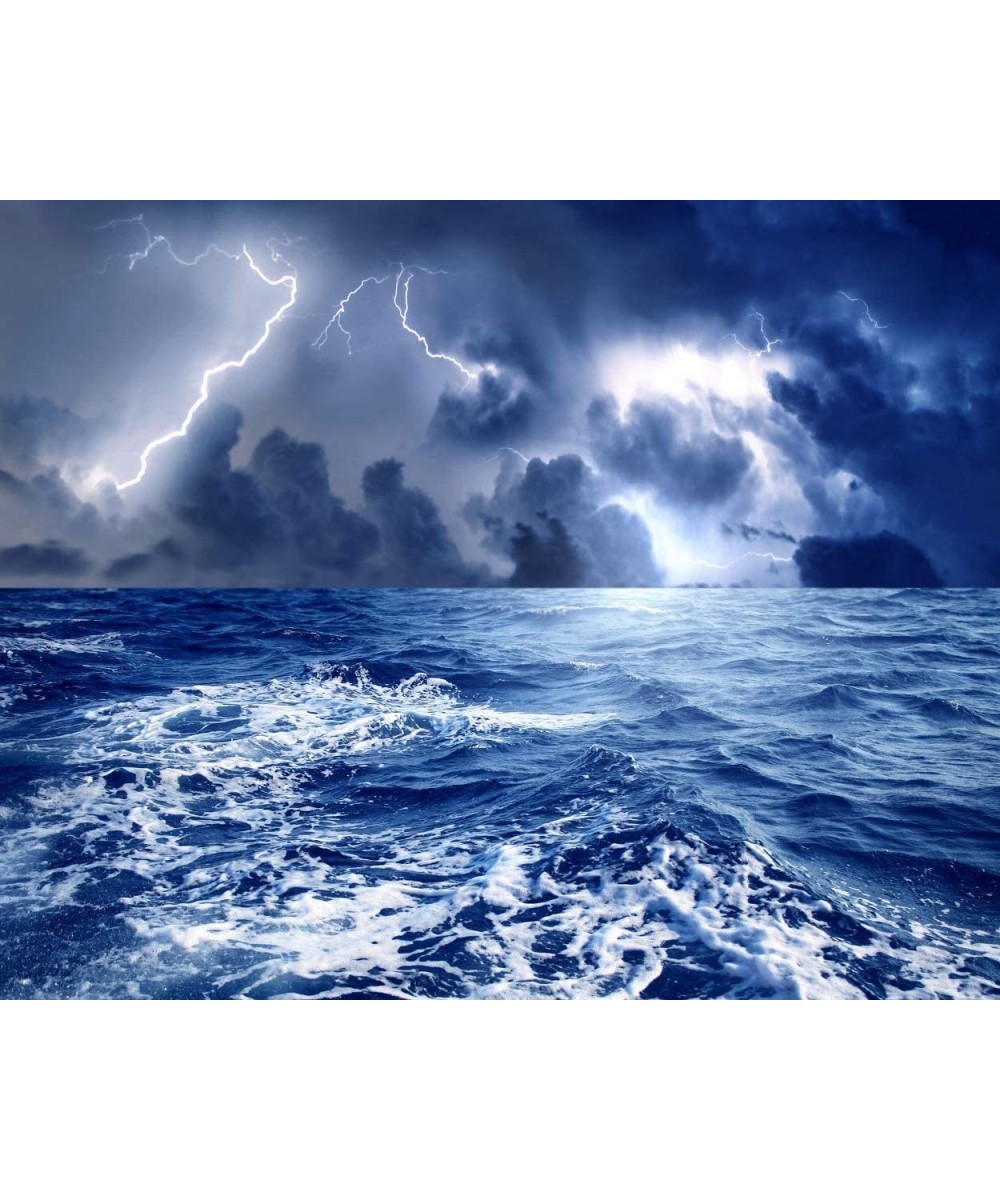 Storm with Lightning on The Sea 504 Piece Jigsaw Puzzle 16" X 20 $43.34 Jigsaw Puzzles