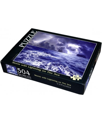 Storm with Lightning on The Sea 504 Piece Jigsaw Puzzle 16" X 20 $43.34 Jigsaw Puzzles