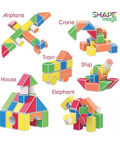 Shapemags Stick-A-Blocks 29 Piece Building Blocks Set with Adhesive Sides That Stick When You Build Idea Book Included $30.31...