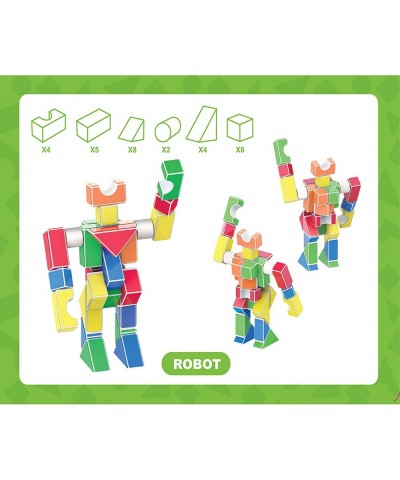 Shapemags Stick-A-Blocks 29 Piece Building Blocks Set with Adhesive Sides That Stick When You Build Idea Book Included $30.31...