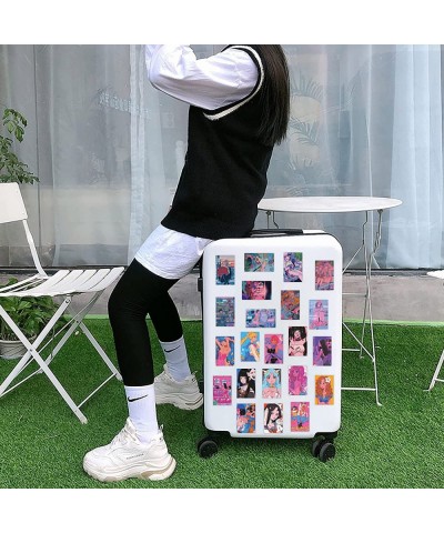 50pcs Cool Japanese Girls Stickers Cute Anime Girl Stickers for Teens Hydroflask Aesthetic Vinyl Stickers Waterproof Trendy D...