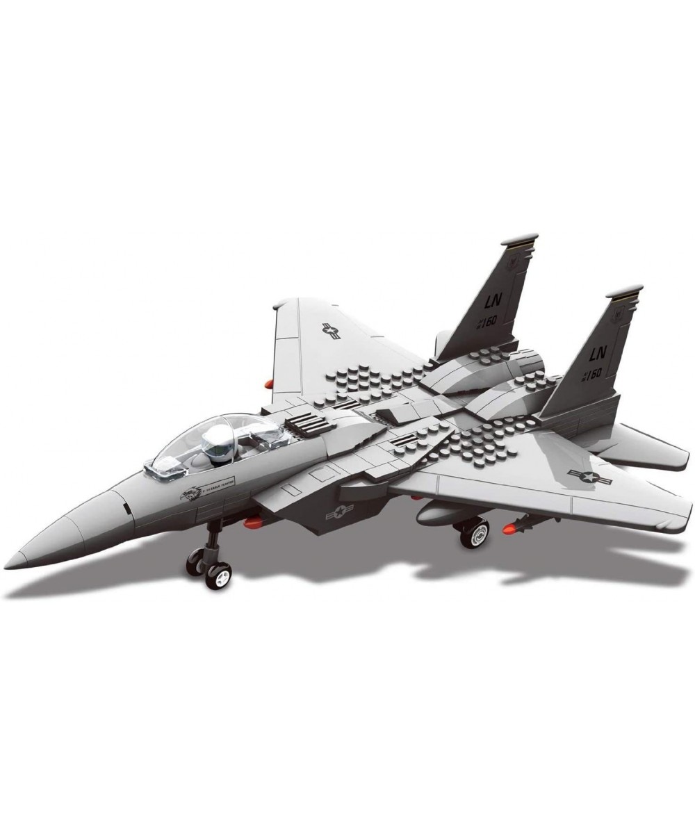 Interlocking Building F15 Fighter Jet Airplane Model Toy Kit Blocks Set $55.11 Toy Building Sets