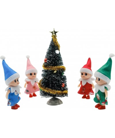 Elf Accessories Baby Tiny Christmas Elf Girl and Boy Baby Doll for Xmas Gift (Xmas Red) $23.20 Dolls