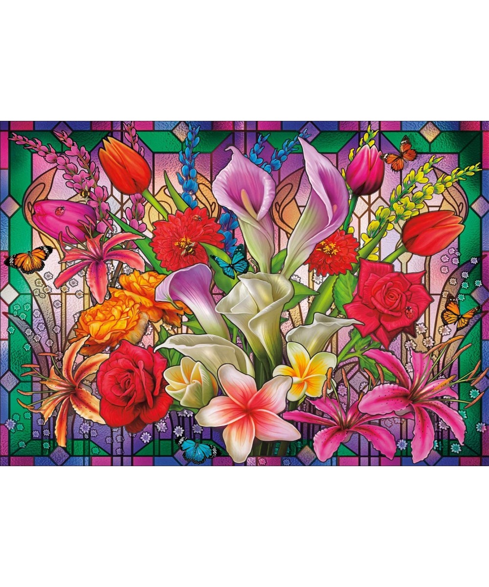 Window Lillies - 300 Large Piece Jigsaw Puzzle $18.92 Jigsaw Puzzles