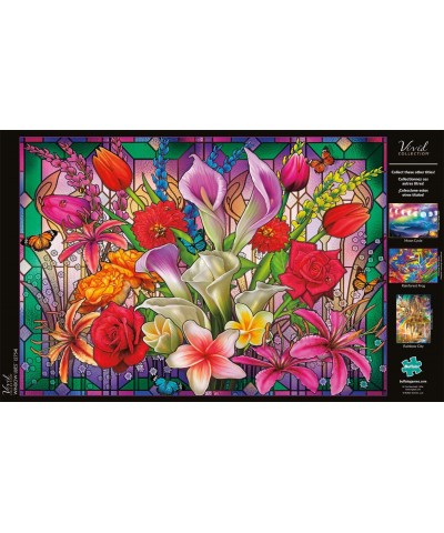 Window Lillies - 300 Large Piece Jigsaw Puzzle $18.92 Jigsaw Puzzles