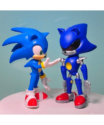 Sonic The Hedgehog 4.8'' Tall Sonic Action Figures with Movable Joint Playsets Toys Decorations or Toys for Kids (Pack of 8) ...