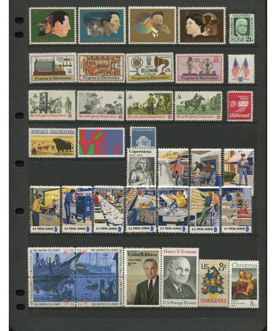 COMPLETE MINT SET OF POSTAGE STAMPS ISSUED IN THE YEAR 1973 BY THE U.S. POST OFFICE DEPT. (Total 37 Stamps) $23.23 Collectibl...