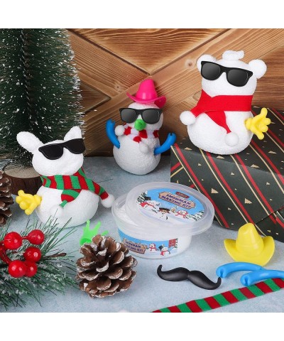 12 Pieces 360g Christmas Snowman Clay DIY Kit Snowman DIY Craft Foam Putty Toys Air Dry Clay Snowman Christmas Decorations fo...