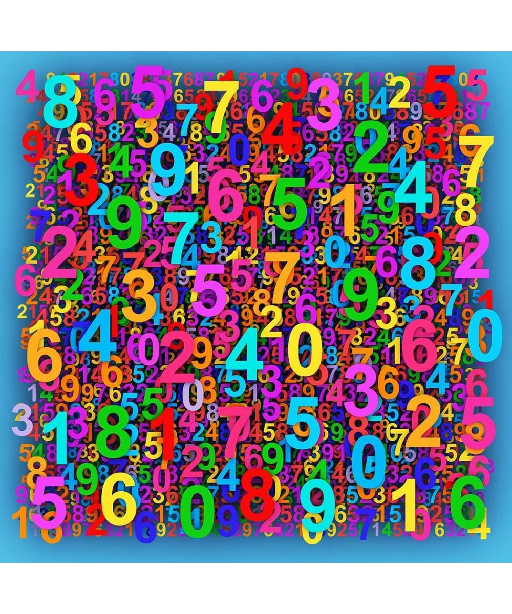 Puzzle-Floating Numbers-1000 Pieces Creative Colorful Numbers Color Challenge Jigsaw Puzzles for Adults and Kids $29.42 Jigsa...