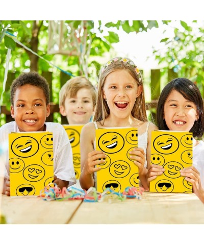 Emoticon Party Favor Bags Pack of 12 Emoticon Themed Goodie Gift Paper Bags Durable Treat Bags Emoticon Party Supplies and Fa...