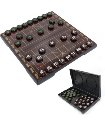 12.5inch Portable Chinese Chess Set with Folding Board and Magnetic Piece Traditional Xiangqi Classic Educational Strategy Ga...