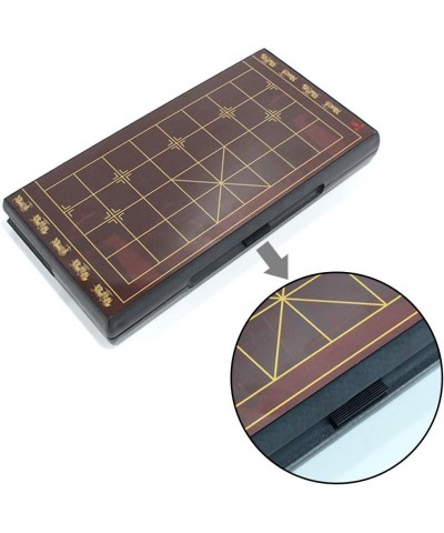 12.5inch Portable Chinese Chess Set with Folding Board and Magnetic Piece Traditional Xiangqi Classic Educational Strategy Ga...